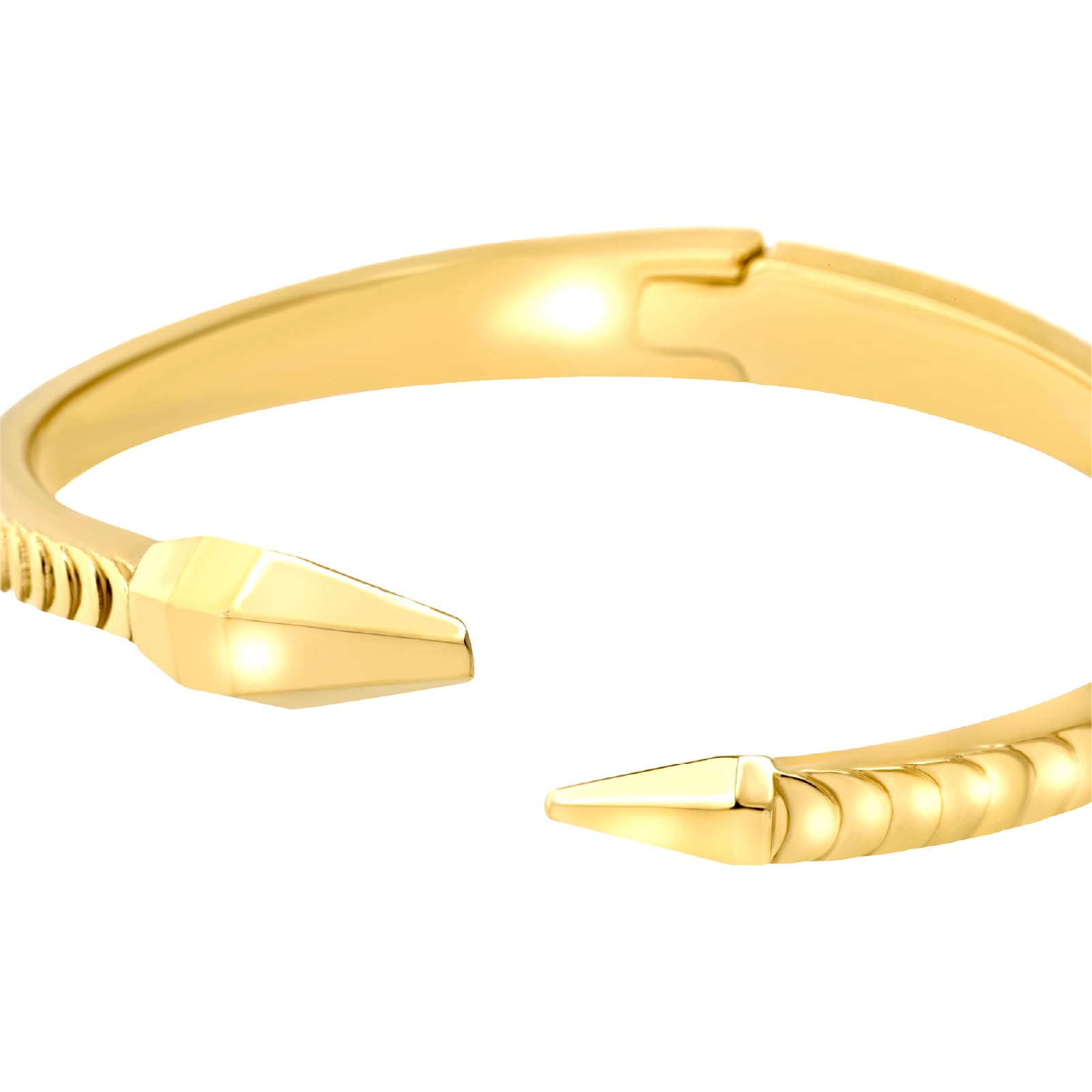 Bracciale rigido Breil Hypnotic in acciaio dorato serpente diametro 5,6 cm