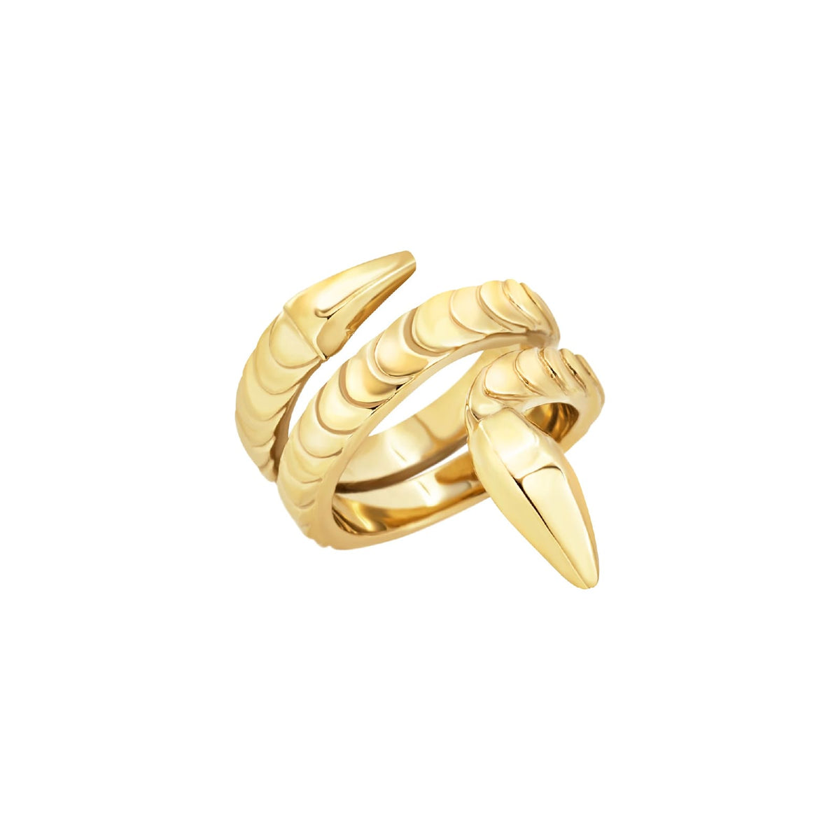 Anello Breil Htpnotic in acciaio dorato a forma di serpente 14