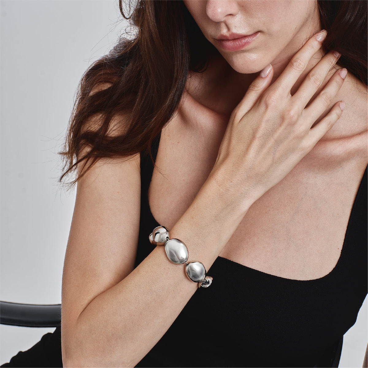 Bracciale Breil Petra in acciaio a forma di pietre da donna 16 donna