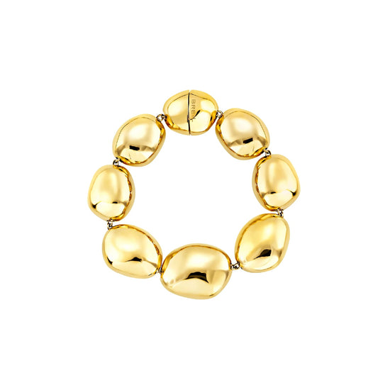 Bracciale Breil Petra in acciaio dorato a forma di pietre 16 donna