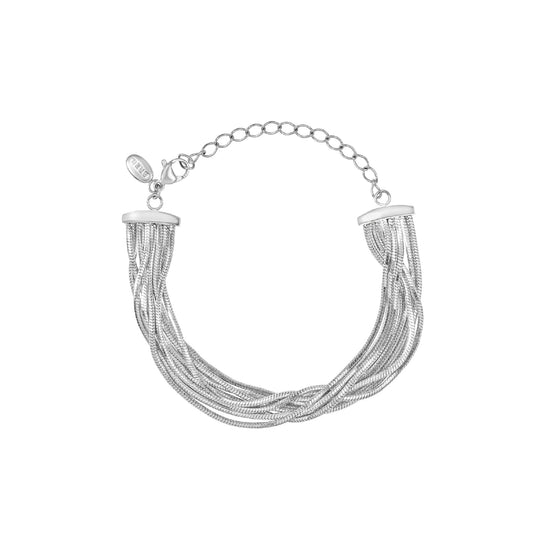 Bracciale multifilo Breil Falling Star in acciaio da donna 21 cm