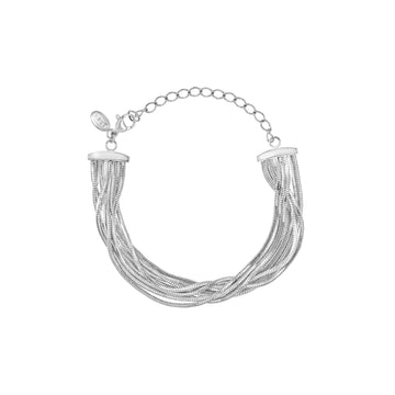 Bracciale multifilo Breil Falling Star in acciaio da donna 21 cm