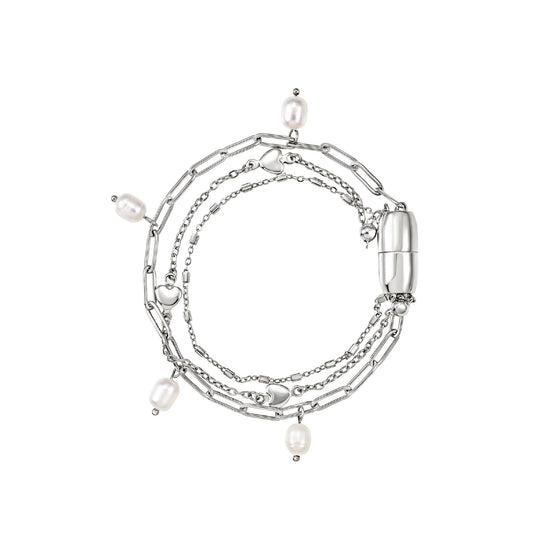 Bracciale multifilo Breil Magnetica System in acciaio 17 cm