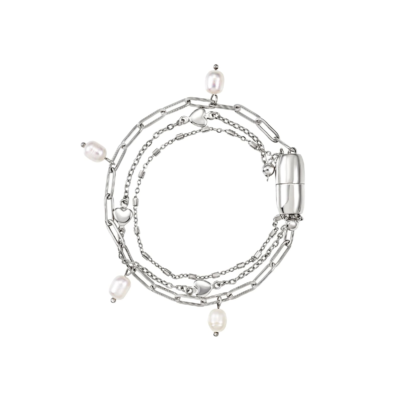 Bracciale multifilo Breil Magnetica System in acciaio 17 cm
