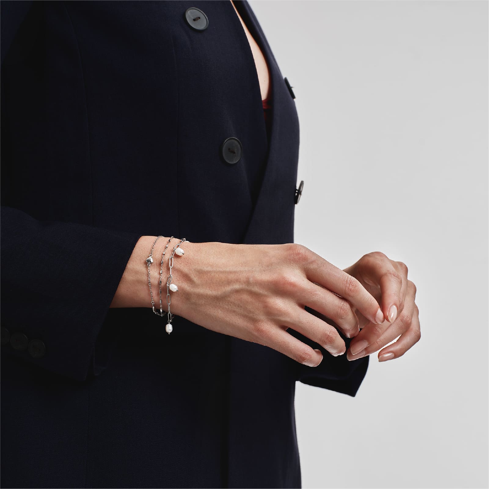 Bracciale multifilo Breil Magnetica System in acciaio 17 cm