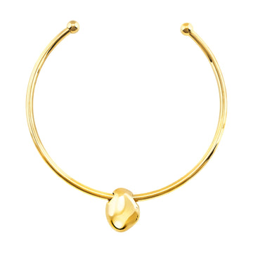 Collana rigida Breil Petra in acciaio oro elemento centrale MISURA UNICA