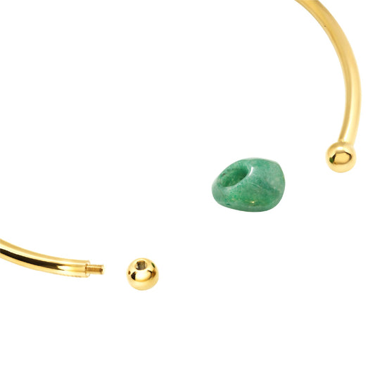 Collana rigida Breil Petra in acciaio oro elemento centrale MISURA UNICA