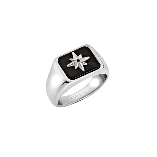 Anello chevalier Breil Infinite Stare in acciaio e agata 23