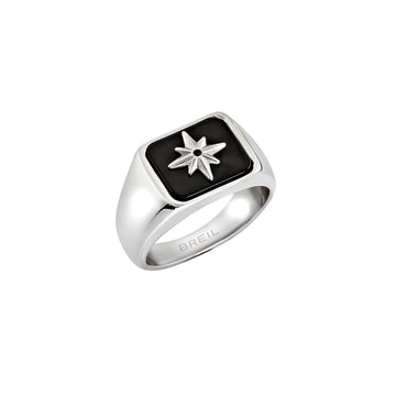 Anello chevalier Breil Infinite Stare in acciaio e agata 23