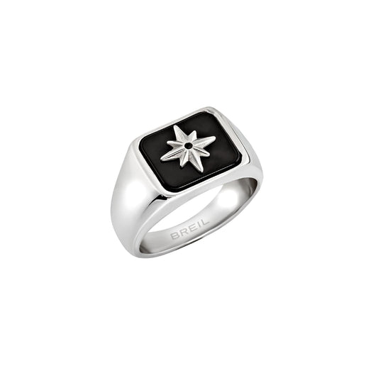 Anello chevalier Breil Infinite Stare in acciaio e agata 23