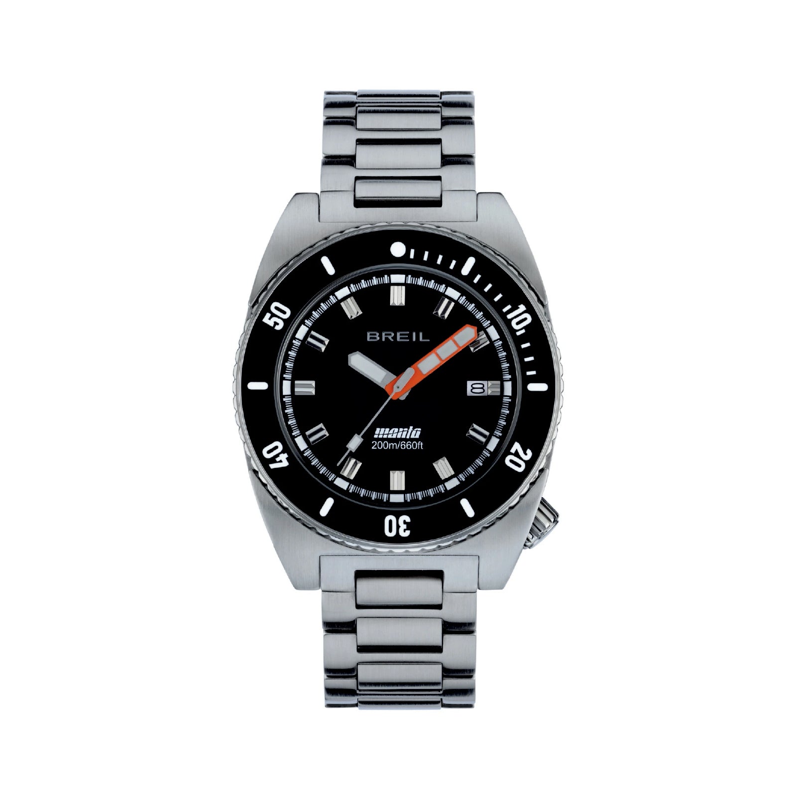 Orologio Solo Tempo da uomo Breil in acciaio grigio e nero BT.TW2065