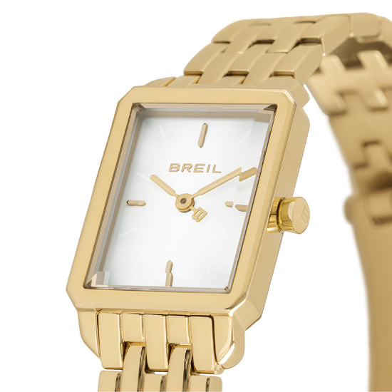 Orologio Solo Tempo Breil in acciaio dorato cassa quadrata BT.TW2078