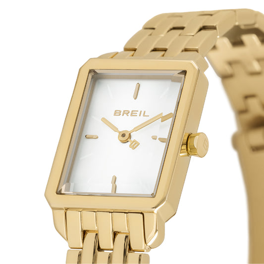 Orologio Solo Tempo Breil in acciaio dorato cassa quadrata BT.TW2078