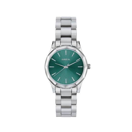 Orologio Solo Tempo da donna Breil in acciaio argento e verde BT.TW2085