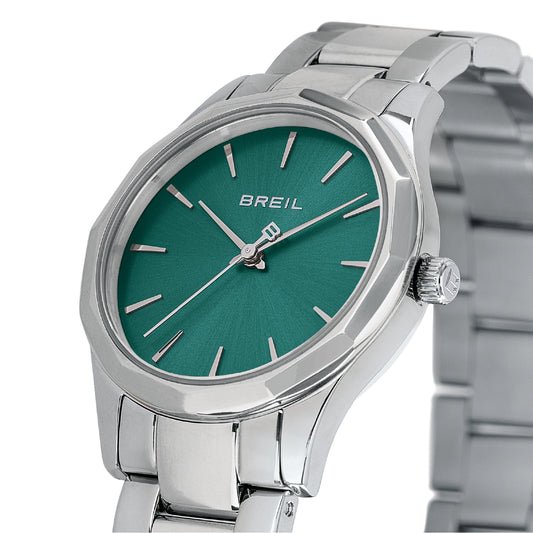 Orologio Solo Tempo da donna Breil in acciaio argento e verde BT.TW2085