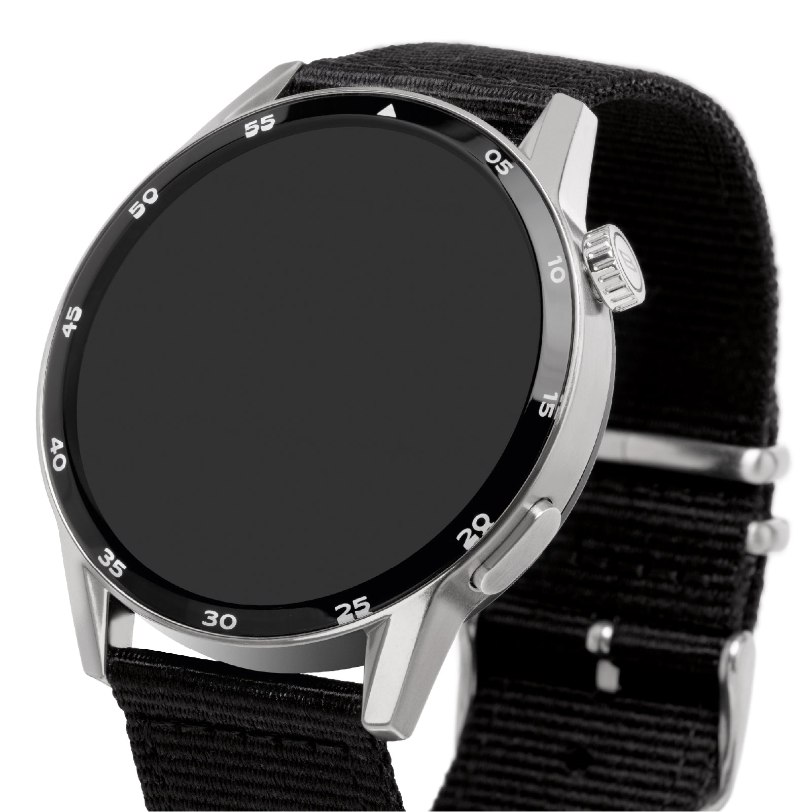 Smartwatch Breil cassa nera con doppio cinturino blu e nero MISURA UNICA
