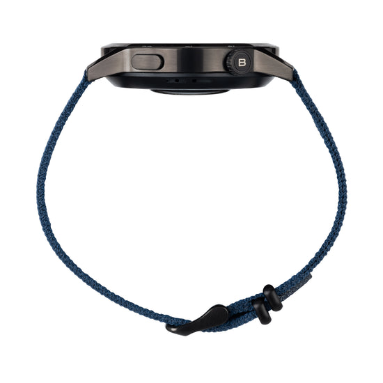 Smartwatch Breil cassa nera con doppio cinturino blu verde MISURA UNICA