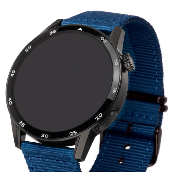 Smartwatch Breil cassa nera con doppio cinturino blu verde MISURA UNICA