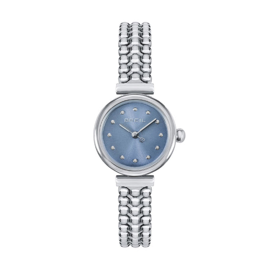 Orologio solo tempo donna Breil Bubble in acciaio quadrante azzurro MISURA UNICA