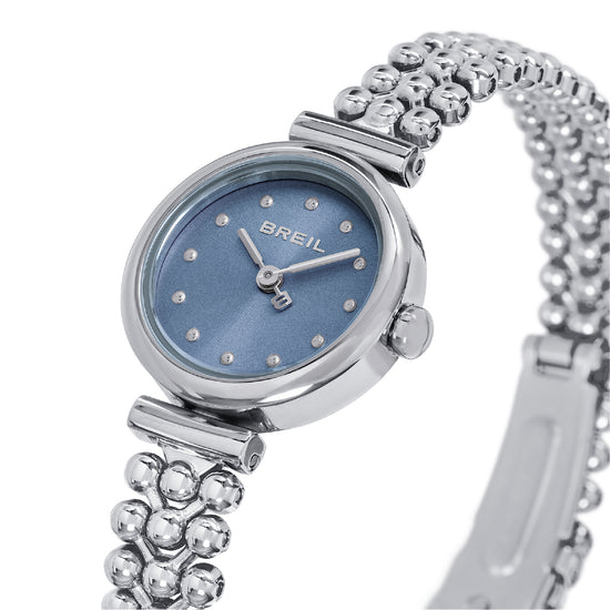 Orologio solo tempo donna Breil Bubble in acciaio quadrante azzurro MISURA UNICA