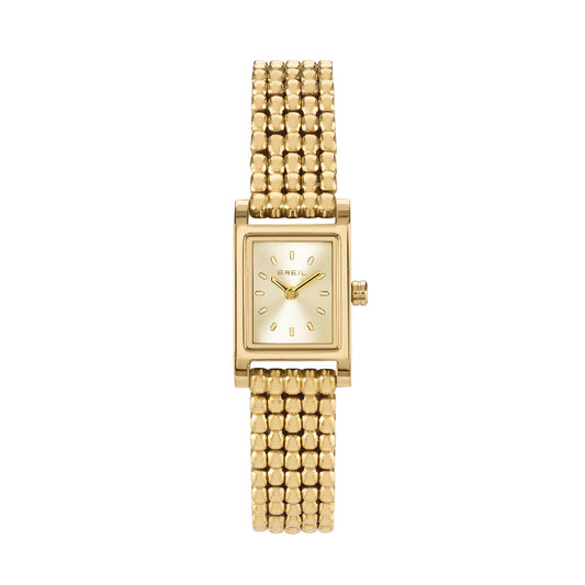 Orologio solo tempo donna Breil acciaio dorato maglie sfere MISURA UNICA