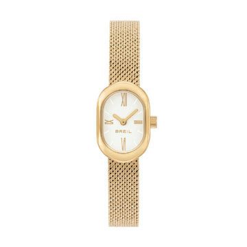 Orologio solo tempo donna Breil Evanesse in acciaio dorato quadrante bianco MISURA UNICA