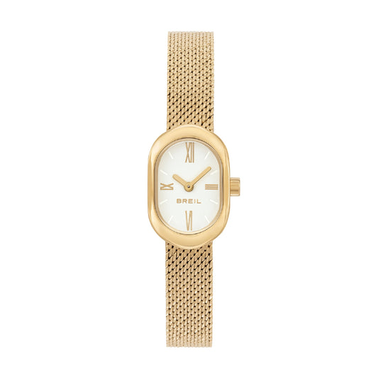 Orologio solo tempo donna Breil Evanesse in acciaio dorato quadrante bianco MISURA UNICA