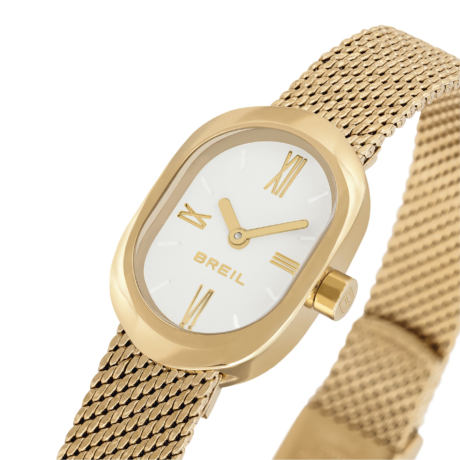 Orologio solo tempo donna Breil Evanesse in acciaio dorato quadrante bianco MISURA UNICA