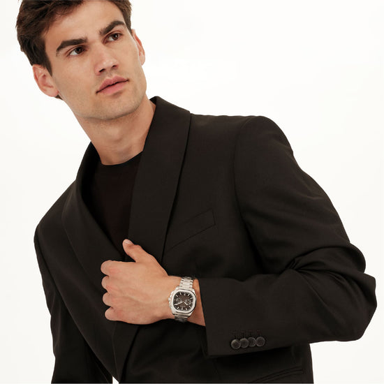 Orologio cronografo Breil Retrofuture acciaio quadrante nero MISURA UNICA