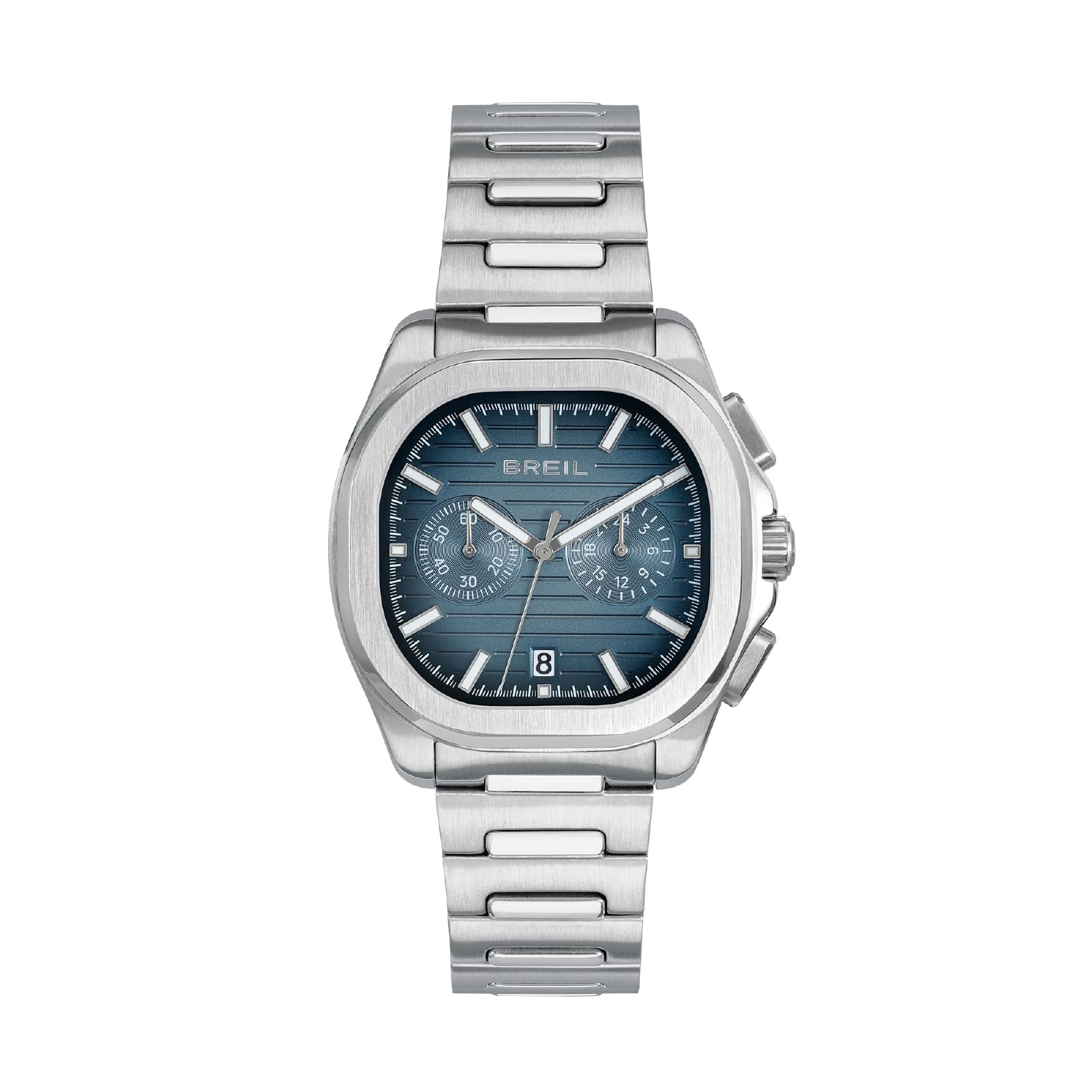 Orologio cronografo Breil Retrofuture acciaio quadrante blu MISURA UNICA