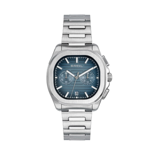 Orologio cronografo Breil Retrofuture acciaio quadrante blu MISURA UNICA