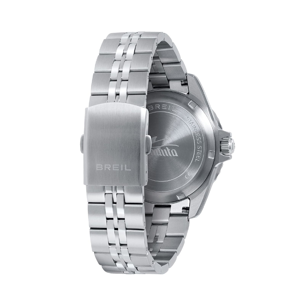 Orologio solo tempo Breil Manta Heritage in acciaio e blu MISURA UNICA