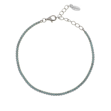 Bracciale donna Amen Tennis argento zirconi acqua marina BT1BAC17-1
