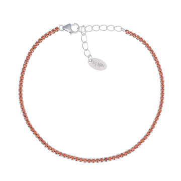 Bracciale donna Amen Tennis in argento con zirconi rossi BT1BAR17-1