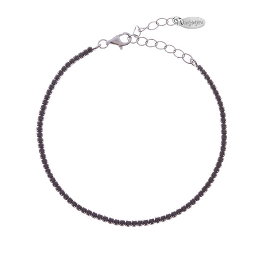 Bracciale donna Amen Tennis argento zirconi nero BT1BN17-1