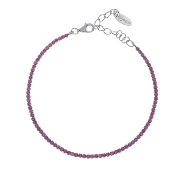 Bracciale donna Amen Tennis argento zirconi fucsia BT1BR17-1