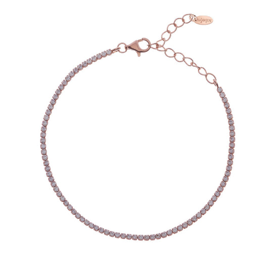 Bracciale donna Amen Tennis argento rosé zirconi bianchi BT1RB17-1