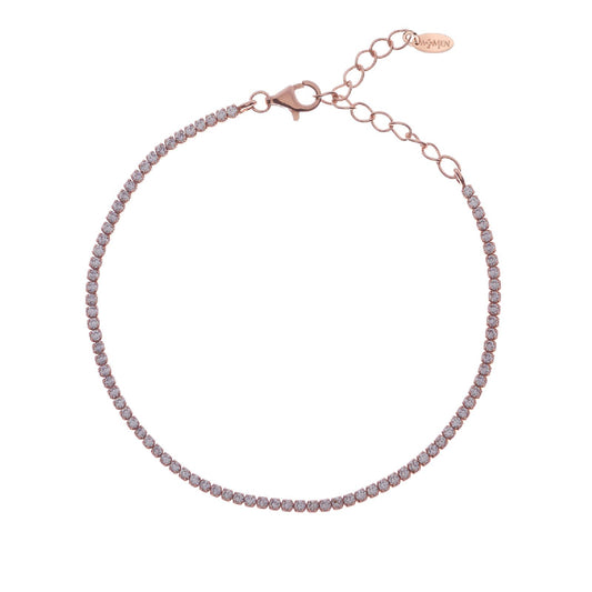 Bracciale donna Amen Tennis argento rosé zirconi bianchi BT1RB17-1