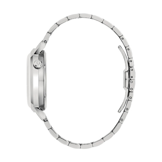 Orologio Automatico Bulova in acciaio argento e verde BV.96A319
