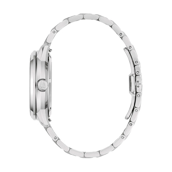 Orologio Bulova Sutton Skeleton uomo acciaio quadrante verde MISURA UNICA