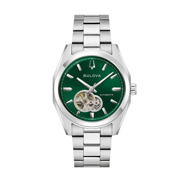 Orologio solo tempo Bulova Surveyor in acciaio e verde MISURA UNICA
