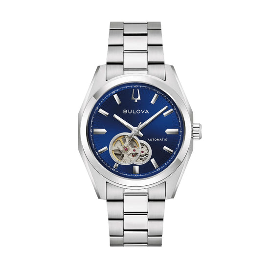 Orologio solo tempo Bulova Surveyor in acciaio e blu MISURA UNICA