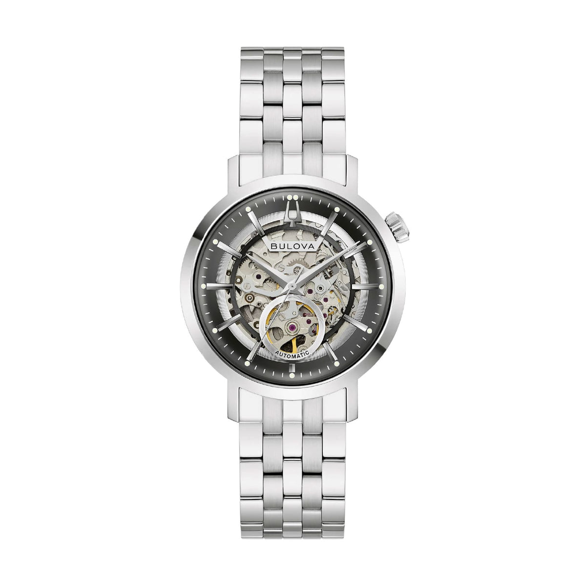 Orologio solo tempo Bulova Aerojet in acciaio e nero MISURA UNICA