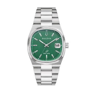 Orologio solo tempo uomo Bulova in acciaio con quadrante verde MISURA UNICA