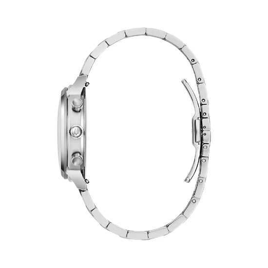 Orologio cronografo uomo Bulova acciaio quadrante blu MISURA UNICA