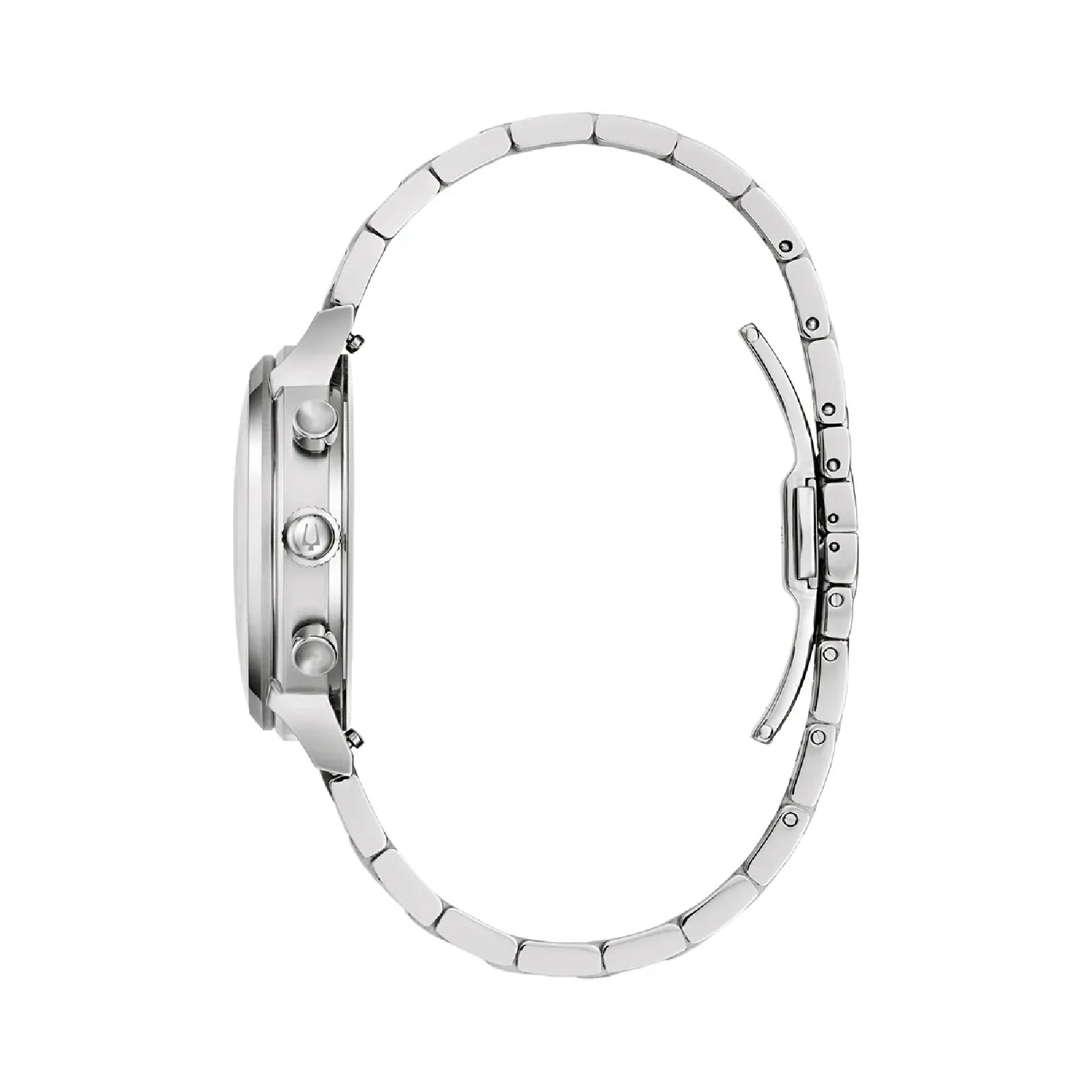 Orologio cronografo uomo Bulova acciaio quadrante blu MISURA UNICA