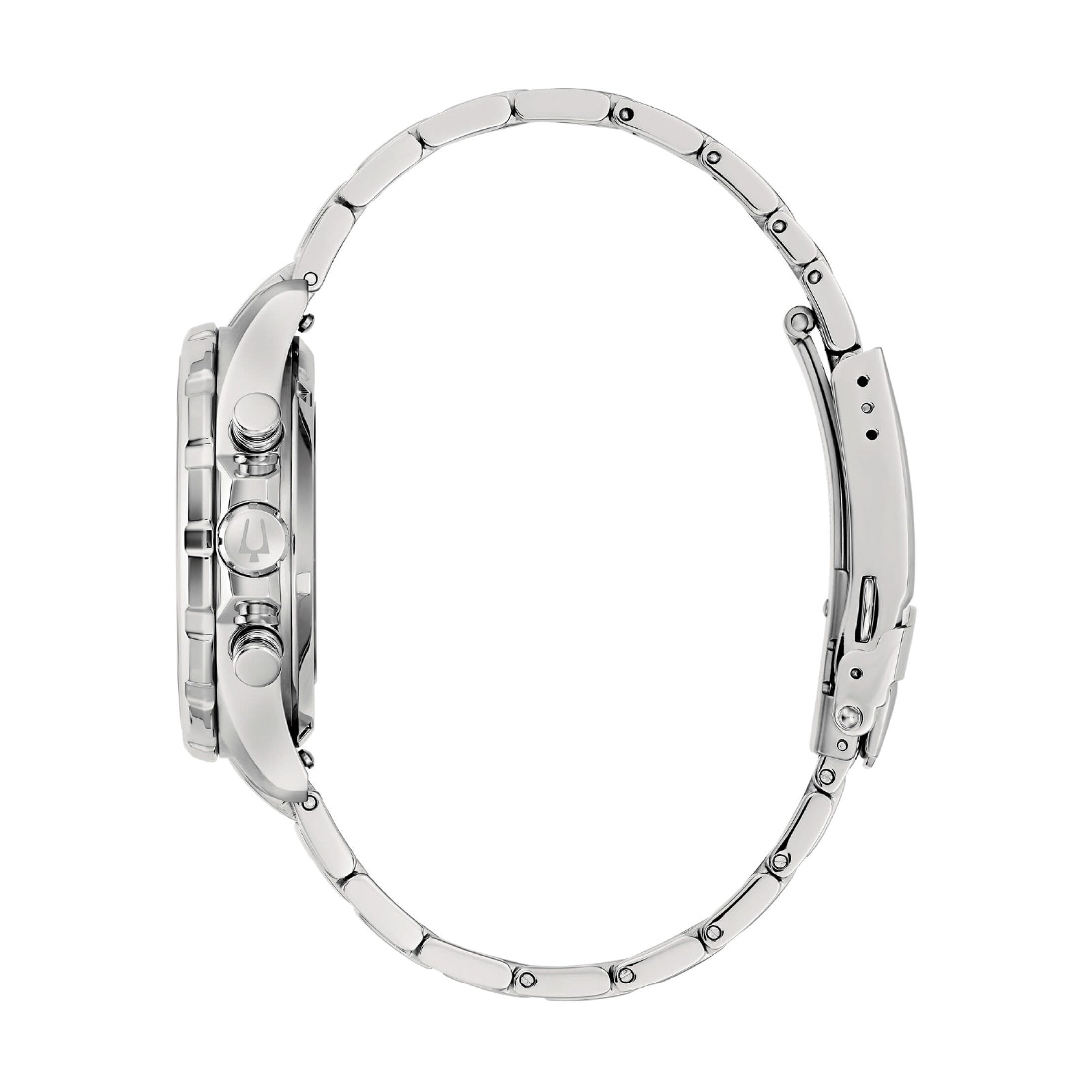 Orologio crono da uomo Bulova in acciaio con quadrante verde MISURA UNICA