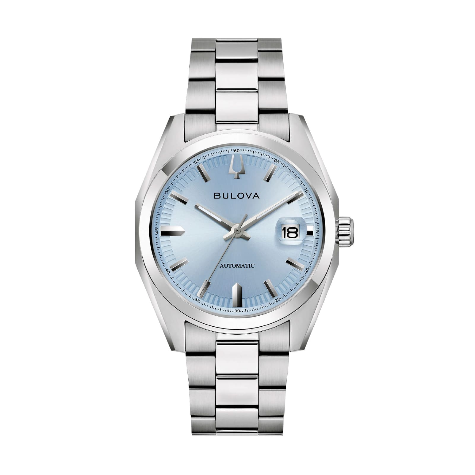 Orologio Bulova Surveyor Automatic acciaio quadrante azzurro MISURA UNICA