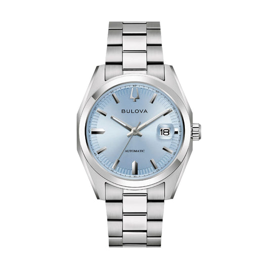 Orologio Bulova Surveyor Automatic acciaio quadrante azzurro MISURA UNICA