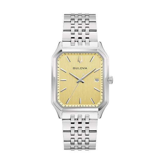 Orologio solo tempo Bulova con quadrante champagne MISURA UNICA